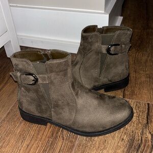 Grey Mini Boots